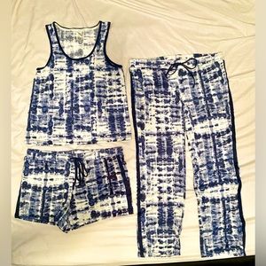 Lucky brand Three piece pajama set